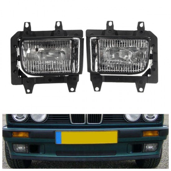 Pair Plastic Bumper Front Clear Fog Light Cover for BMW E30 318i 318is 325i 325is Pair Plastic Bumper Front Clear Fog Light Cover for BMW E30 318i 318is 325i 325is