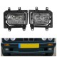 Pair Plastic Bumper Front Clear Fog Light Cover for BMW E30 318i 318is 325i 325is