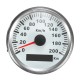 3.34 Inch Auto Car GPS Speed Meter Stainless Waterproof White Digital Gauge 200km/h