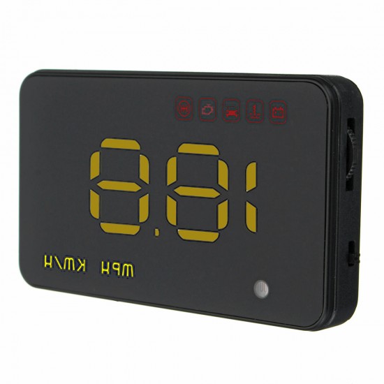 3.5 Inch Uinversal Car HUD Head Up Display LCD OBD2 Overspeed Warning System