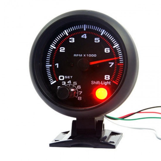 3.75 Inch 95mm DC12V 0~8000RPM Car Tachometer Gauge