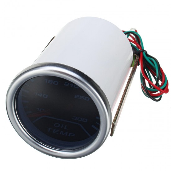 52mm 2 Inch Universal Car Smoke Lens LED Pointer Water Oil Temperature Temp Gauge Meter