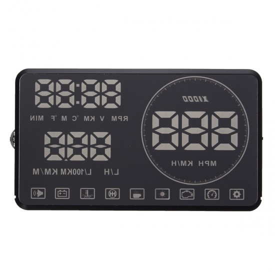 5.5 Inch M9 HUD Car HUD Head Up Display with OBD Interface 5.5 Inch M9 HUD Car HUD Head Up Display with OBD Interface
