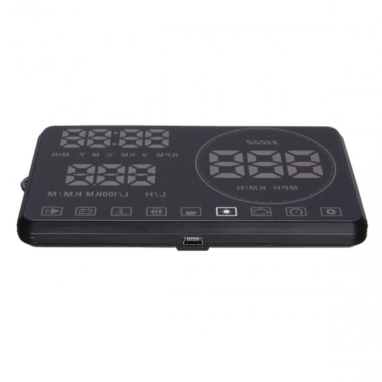 5.5 Inch M9 HUD Car HUD Head Up Display with OBD Interface
