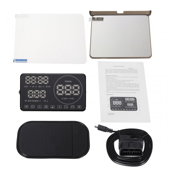 5.5 Inch M9 HUD Car HUD Head Up Display with OBD Interface 5.5 Inch M9 HUD Car HUD Head Up Display with OBD Interface