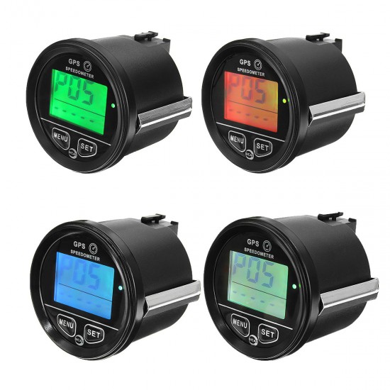 60mm GPS Speedometer Odometer LCD Digital Display 12V 24V for Motorcycle Marine Boat Truck