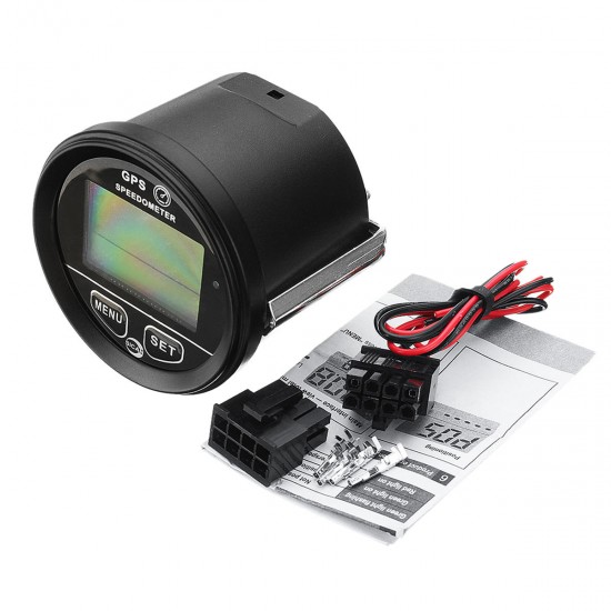 60mm GPS Speedometer Odometer LCD Digital Display 12V 24V for Motorcycle Marine Boat Truck 60mm GPS Speedometer Odometer LCD Digital Display 12V 24V for Motorcycle Marine Boat Truck