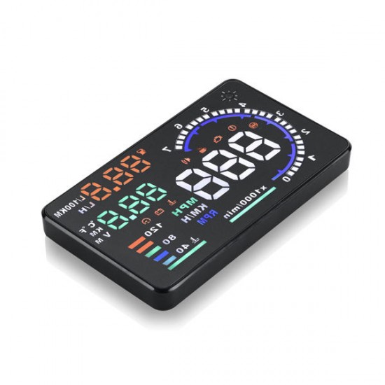 A8 5.5inch Car HUD Head Up Display with OBD2 Interface Plug A8 5.5inch Car HUD Head Up Display with OBD2 Interface Plug
