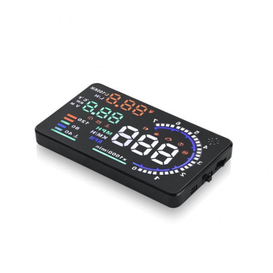 A8 5.5inch Car HUD Head Up Display with OBD2 Interface Plug A8 5.5inch Car HUD Head Up Display with OBD2 Interface Plug