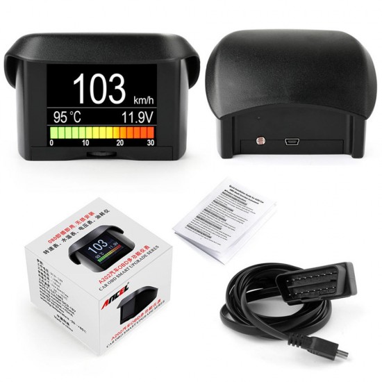 A202 OBD Driving Computer Speedometer Digital Display Car Coolant Temperature Gauge A202 OBD Driving Computer Speedometer Digital Display Car Coolant Temperature Gauge