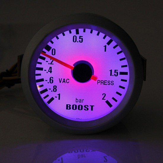 Car Auto 52mm Digital LED Boost Gauge Press/Vacuum Display