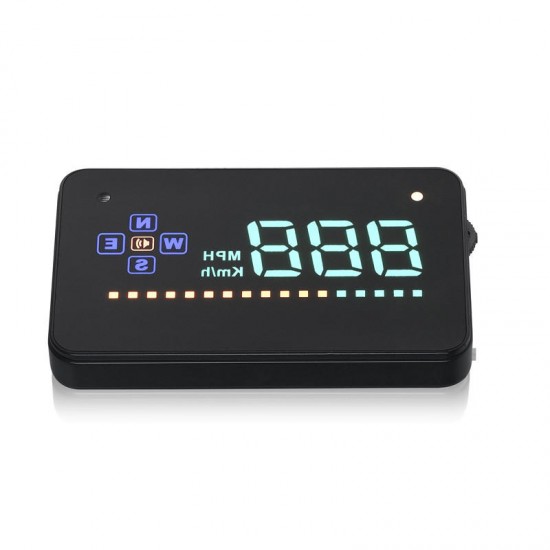 A2 3.5 Inch Auto Vehicle GPS HUD Head Up Display Speedometers Overspeed Warning