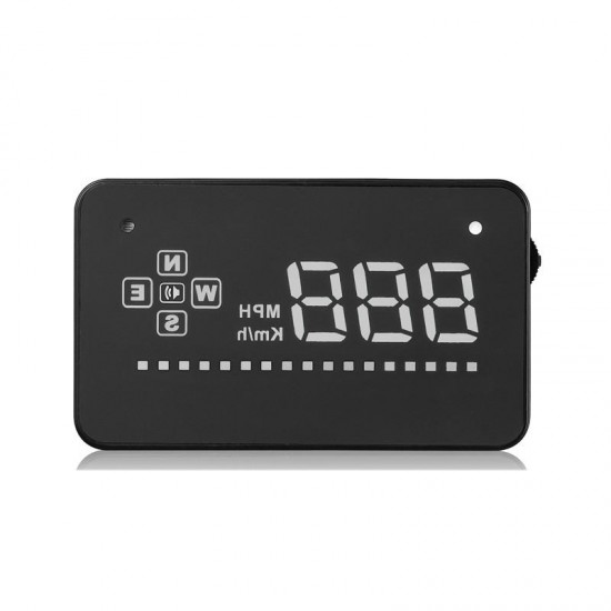 A2 3.5 Inch Auto Vehicle GPS HUD Head Up Display Speedometers Overspeed Warning