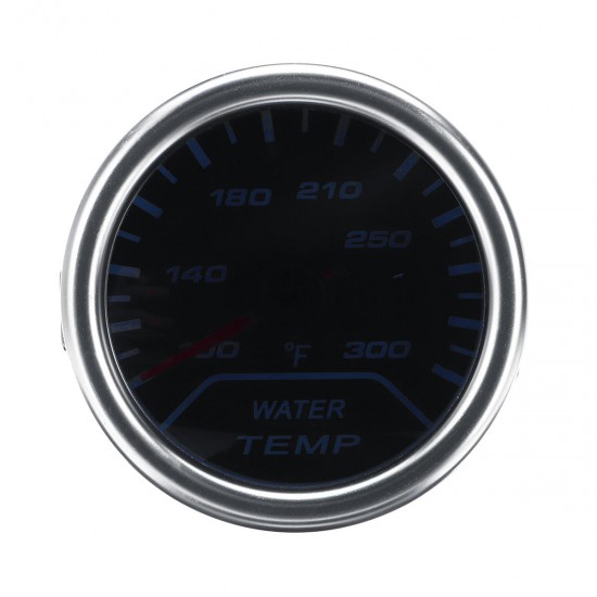 Universal 2 Inch Car Water Temperature Gauge Meter Smoked Tint Fahrenheit Unit