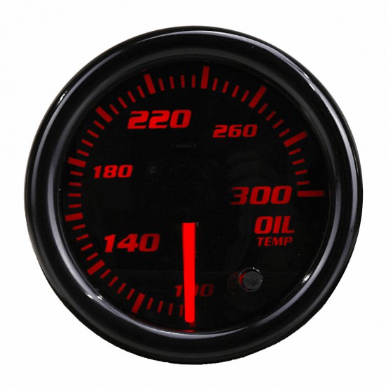 Universal 2inch/52mm 12V Oil Temperature Gauge 7 Solid Color LED Display Car Digital Meter