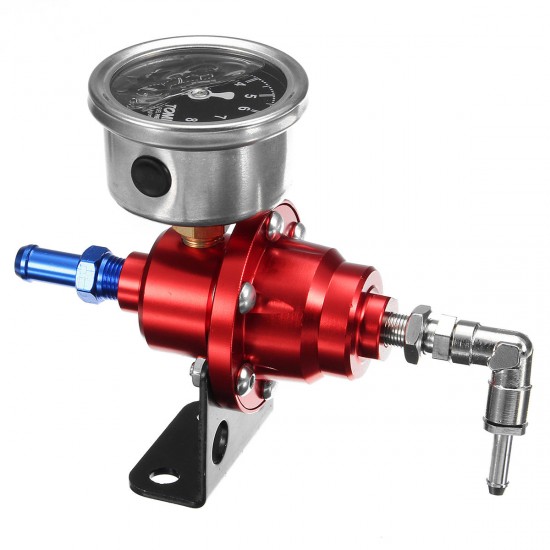 Universal Adjustable Car Fuel Hose Auto Pressure Regulator With 160PSI Oil Gauge Kit Universal Adjustable Car Fuel Hose Auto Pressure Regulator With 160PSI Oil Gauge Kit