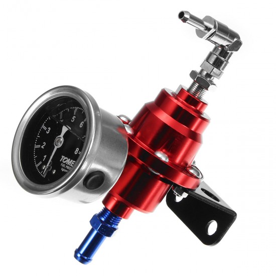 Universal Adjustable Car Fuel Hose Auto Pressure Regulator With 160PSI Oil Gauge Kit Universal Adjustable Car Fuel Hose Auto Pressure Regulator With 160PSI Oil Gauge Kit