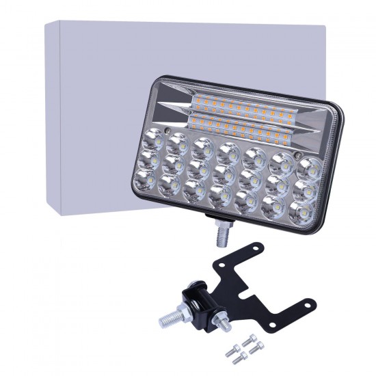 10x16CM LED Work Light Car H4 Headlight Driving Fog Lamp Dual Color for JEEP Offroad Truck Trailer ATV Tractor 10x16CM LED Work Light Car H4 Headlight Driving Fog Lamp Dual Color for JEEP Offroad Truck Trailer ATV Tractor
