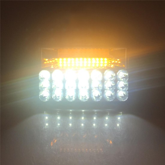 10x16CM LED Work Light Car H4 Headlight Driving Fog Lamp Dual Color for JEEP Offroad Truck Trailer ATV Tractor