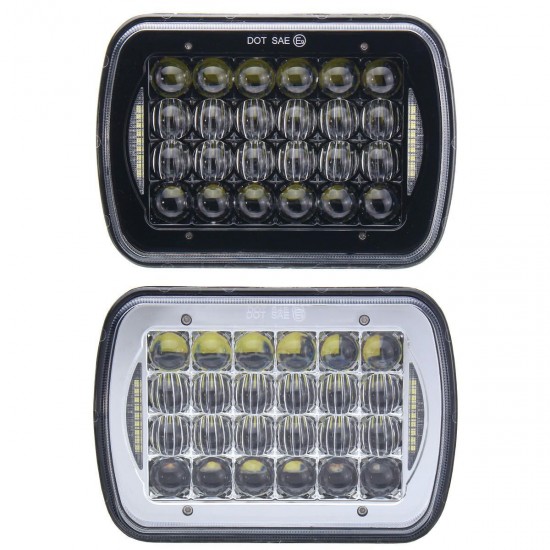 1pcs 6X7inch 5D DC10-30V 72W IP67 LED Headlights Lamp Bulb Hi/Low Beam DRL for Truck Boat SUV 1pcs 6X7inch 5D DC10-30V 72W IP67 LED Headlights Lamp Bulb Hi/Low Beam DRL for Truck Boat SUV