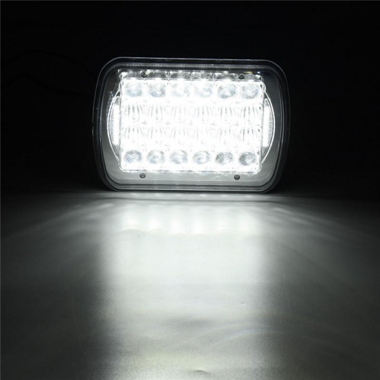 1pcs 6X7inch 5D DC10-30V 72W IP67 LED Headlights Lamp Bulb Hi/Low Beam DRL for Truck Boat SUV