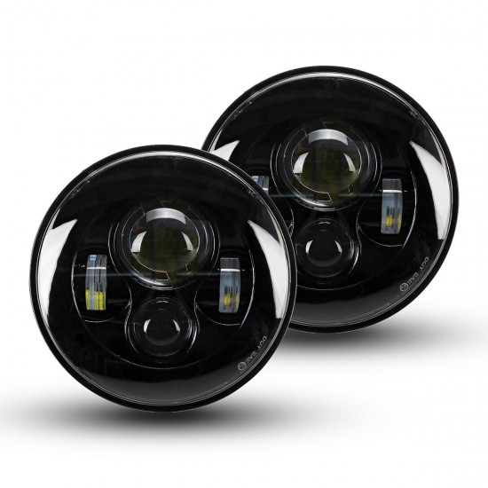 2 x 7inch Round LED Projection Headlights Head Lamp Hight/Low Beam For Jeep Wrangle 2 x 7inch Round LED Projection Headlights Head Lamp Hight/Low Beam For Jeep Wrangle