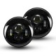 2 x 7inch Round LED Projection Headlights Head Lamp Hight/Low Beam For Jeep Wrangle