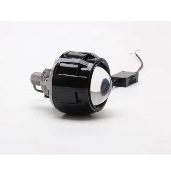2.5 Inch Car LED Headlights Retrofit H4 Projector Lens For RHD Black/Silver High/Low Beam 35W 3800LM