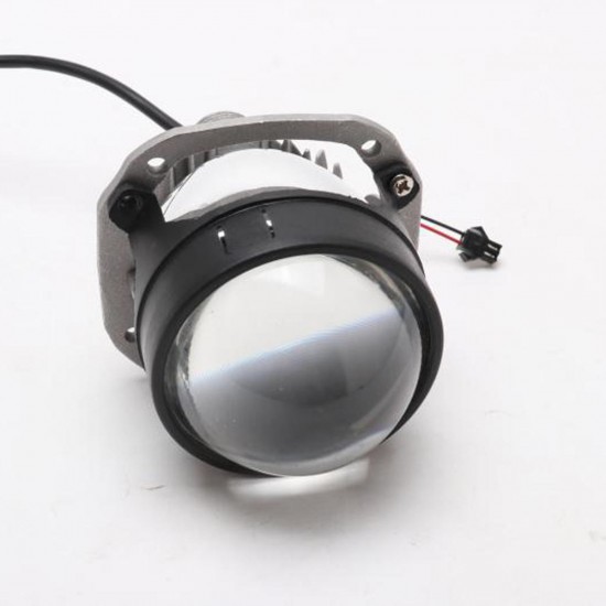 2.5 Inch Car LED Headlights Retrofit H4 Projector Lens For RHD Black/Silver High/Low Beam 35W 3800LM
