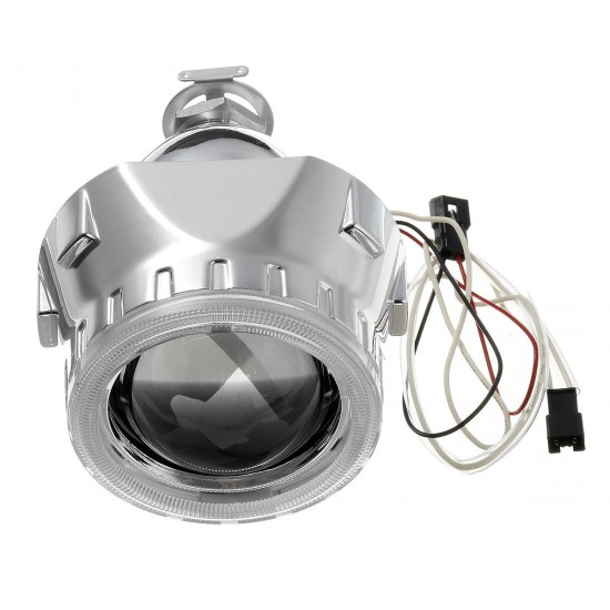 2.5 Inch H1/H4/H7 Bi-Xenon HID Projector Headlights Conversion Kit with Lens CCFL Angel Eyes Halo Ring Lights Shroud RHD 2.5 Inch H1/H4/H7 Bi-Xenon HID Projector Headlights Conversion Kit with Lens CCFL Angel Eyes Halo Ring Lights Shroud RHD