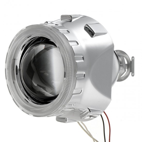 2.5 Inch H1/H4/H7 Bi-Xenon HID Projector Headlights Conversion Kit with Lens CCFL Angel Eyes Halo Ring Lights Shroud RHD 2.5 Inch H1/H4/H7 Bi-Xenon HID Projector Headlights Conversion Kit with Lens CCFL Angel Eyes Halo Ring Lights Shroud RHD