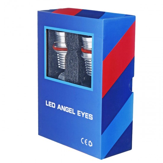 2PCS 60W Angel Eyes Halo Ring LED Headlights Bulbs 6000K with Decoder For BMW E39 E53 E60 E61 E63 E65 E83 E87 2PCS 60W Angel Eyes Halo Ring LED Headlights Bulbs 6000K with Decoder For BMW E39 E53 E60 E61 E63 E65 E83 E87