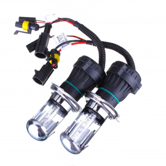 2Pcs 35W H4 HID Car Headlight Bi-xenon Hi/Lo Dual Beam Bulbs 12V 3000K-15000K