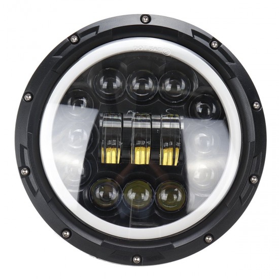 2Pcs 7 Inch 60W Round LED Projection Headlights Head Lamps DRL Turn Signal Lights Hi/Low Beam Waterproof 10V-30V For Jeep Wrangler 2Pcs 7 Inch 60W Round LED Projection Headlights Head Lamps DRL Turn Signal Lights Hi/Low Beam Waterproof 10V-30V For Jeep Wrangler