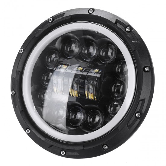 2Pcs 7 Inch 60W Round LED Projection Headlights Head Lamps DRL Turn Signal Lights Hi/Low Beam Waterproof 10V-30V For Jeep Wrangler 2Pcs 7 Inch 60W Round LED Projection Headlights Head Lamps DRL Turn Signal Lights Hi/Low Beam Waterproof 10V-30V For Jeep Wrangler