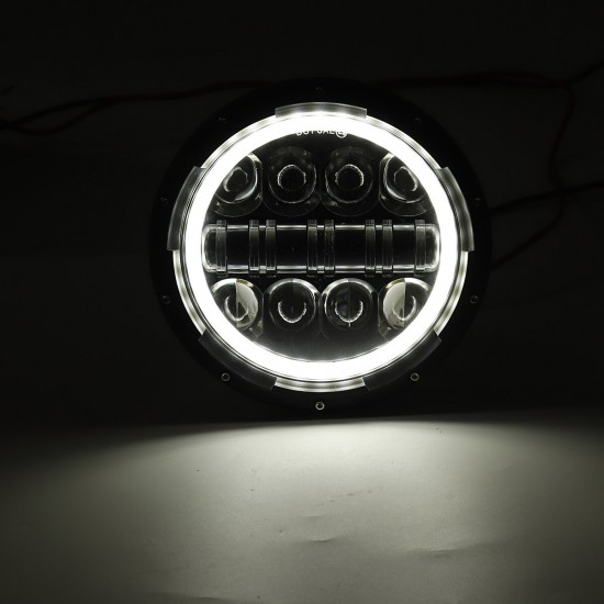 2Pcs 7 Inch 60W Round LED Projection Headlights Head Lamps DRL Turn Signal Lights Hi/Low Beam Waterproof 10V-30V For Jeep Wrangler 2Pcs 7 Inch 60W Round LED Projection Headlights Head Lamps DRL Turn Signal Lights Hi/Low Beam Waterproof 10V-30V For Jeep Wrangler