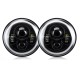 2Pcs 7 Inch Car Round LED Headlights Head Turn Signal Lamps DRL High/Low Beam Waterproof IP67 For Jeep Wrangler 2Pcs 7 Inch Car Round LED Headlights Head Turn Signal Lamps DRL High/Low Beam Waterproof IP67 For Jeep Wrangler