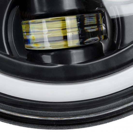 2Pcs 7 Inch Car Round LED Headlights Head Turn Signal Lamps DRL High/Low Beam Waterproof IP67 For Jeep Wrangler 2Pcs 7 Inch Car Round LED Headlights Head Turn Signal Lamps DRL High/Low Beam Waterproof IP67 For Jeep Wrangler