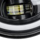 2Pcs 7 Inch Car Round LED Headlights Head Turn Signal Lamps DRL High/Low Beam Waterproof IP67 For Jeep Wrangler 2Pcs 7 Inch Car Round LED Headlights Head Turn Signal Lamps DRL High/Low Beam Waterproof IP67 For Jeep Wrangler