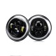 2Pcs 7 Inch Car Round LED Headlights Head Turn Signal Lamps DRL High/Low Beam Waterproof IP67 For Jeep Wrangler