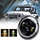 2Pcs 7 Inch Car Round LED Headlights Head Turn Signal Lamps DRL High/Low Beam Waterproof IP67 For Jeep Wrangler 2Pcs 7 Inch Car Round LED Headlights Head Turn Signal Lamps DRL High/Low Beam Waterproof IP67 For Jeep Wrangler