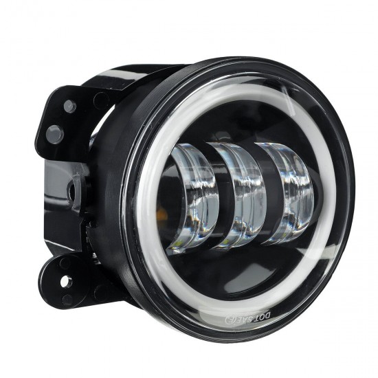 2Pcs 7Inch Round LED Headlights Halo DRL Angle eyes Turn Signal Light with 2Pcs 4Inch Fog Lights For Wrangler 2Pcs 7Inch Round LED Headlights Halo DRL Angle eyes Turn Signal Light with 2Pcs 4Inch Fog Lights For Wrangler