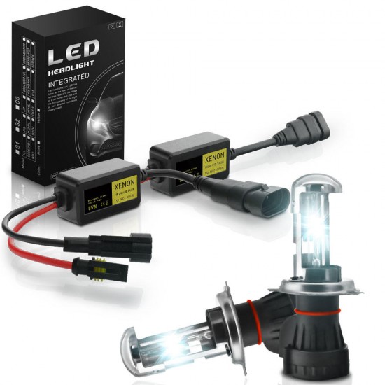 2Pcs Car HID Xenon Headlights Fog Lamp Super Mini Xenon Light Bulbs Set 55W 3200LM 6000K/8000K 2Pcs Car HID Xenon Headlights Fog Lamp Super Mini Xenon Light Bulbs Set 55W 3200LM 6000K/8000K