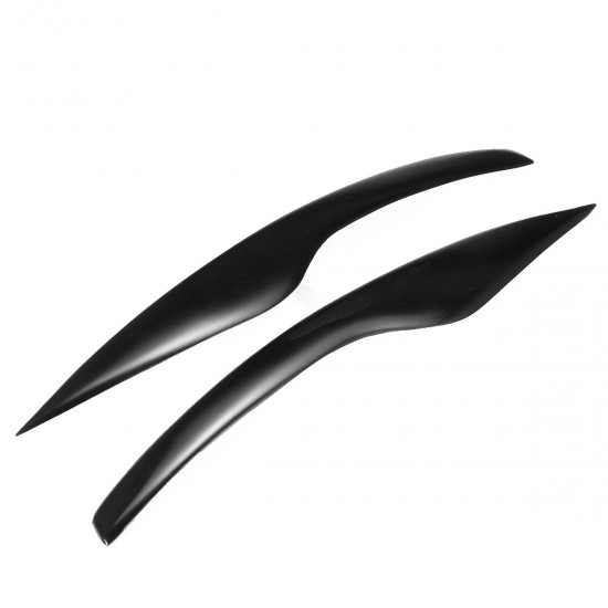 2Pcs Car Headlights Eyebrows Eyelids Black Retrofit For Ford Focus MK2 2008-2010