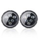 2pcs H4 H13 7inch 60W 6500K IP67 Hi/Lo Beam LED Headlights For Jeep Wrangler JK TJ LJ CJ