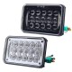 4X6'' H4 5D LED Headlights Lamp Bulb Hi/Low Beam DRL for Truck SUV Off Road Car 48W 2400LM