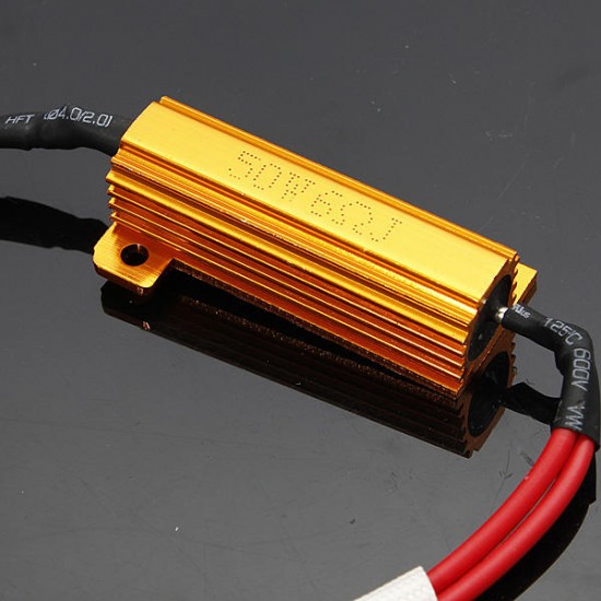 50W/6R(6ohm) Load Resistor Wiring Canceled Decoder HID/LED Light