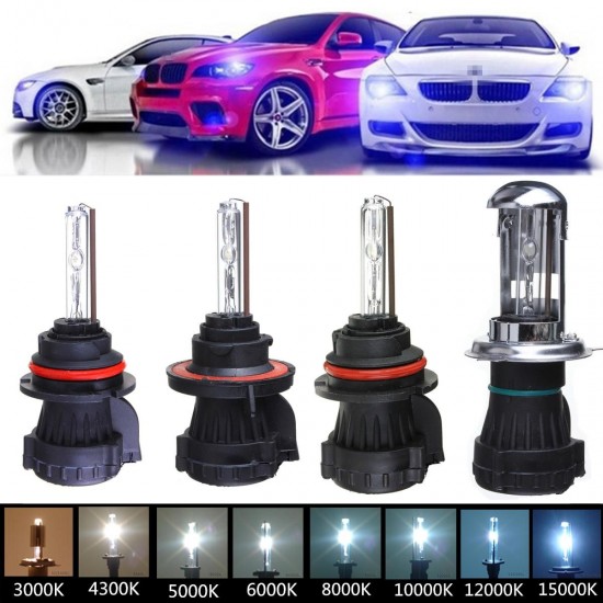 55W 9004 Dual Beam High Low HID Bi-xenon Bulbs DC12V Car Headlight Kit