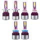 60W 7200LM COB LED Car Headlights Bulbs Fog Lamps H4 H11 9005/9006 9-32V 6500K White