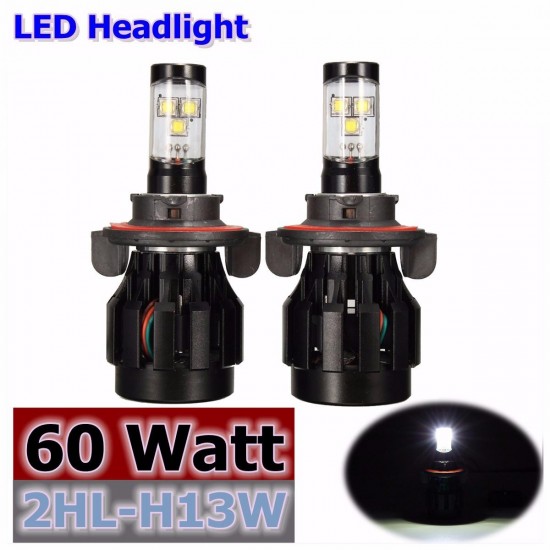 7000LM 60W H8/H9/H11/H13/9005/9006/9007 LED Headlight Lamps Hi/Lo Beam Bulbs